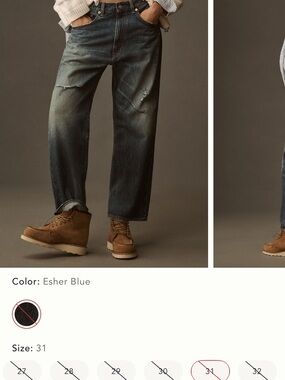 NWT Anthropologie Denimist Haisley Slouch Boyfriend Jeans size 31